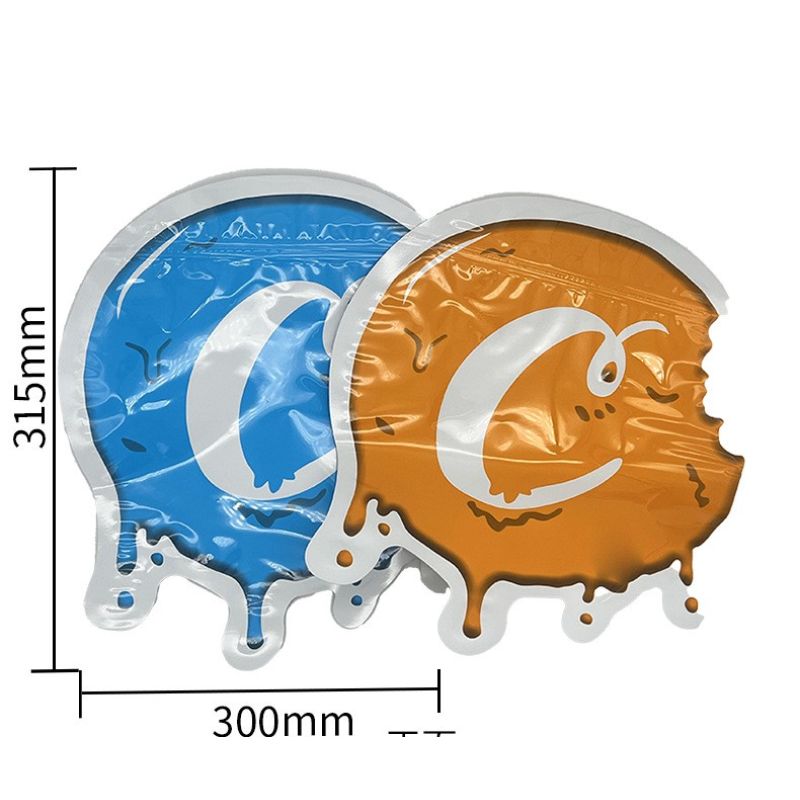 Cookies 1lb Big Die Cut Mylar Bags Wholesale